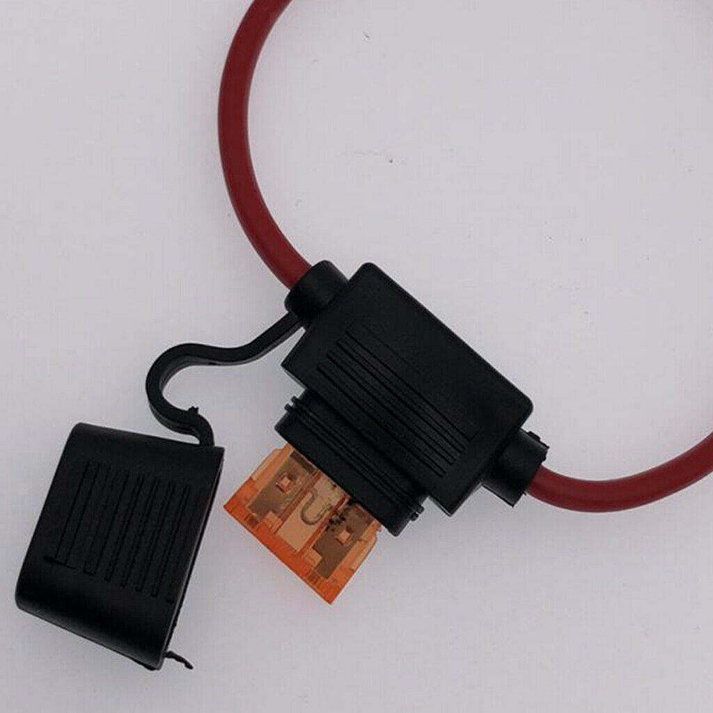 10 Packs Car Bike Mini Blade Standard DC 12V 40A Inline Blade Fuse Holders