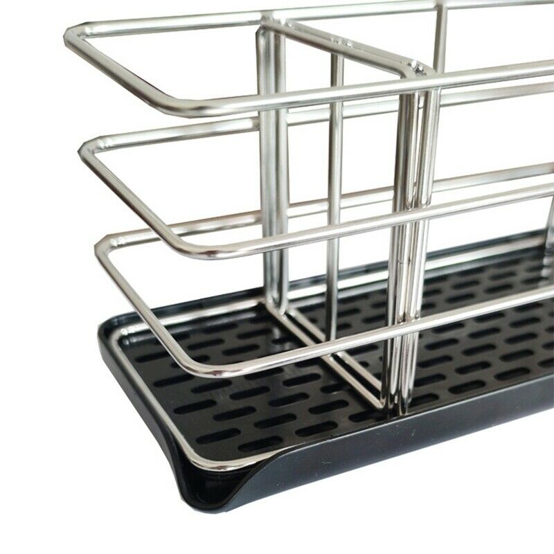 Kitchen Sink Caddy Organizer Stainless Steel Sponge Soap Brush Holder with DL9X7