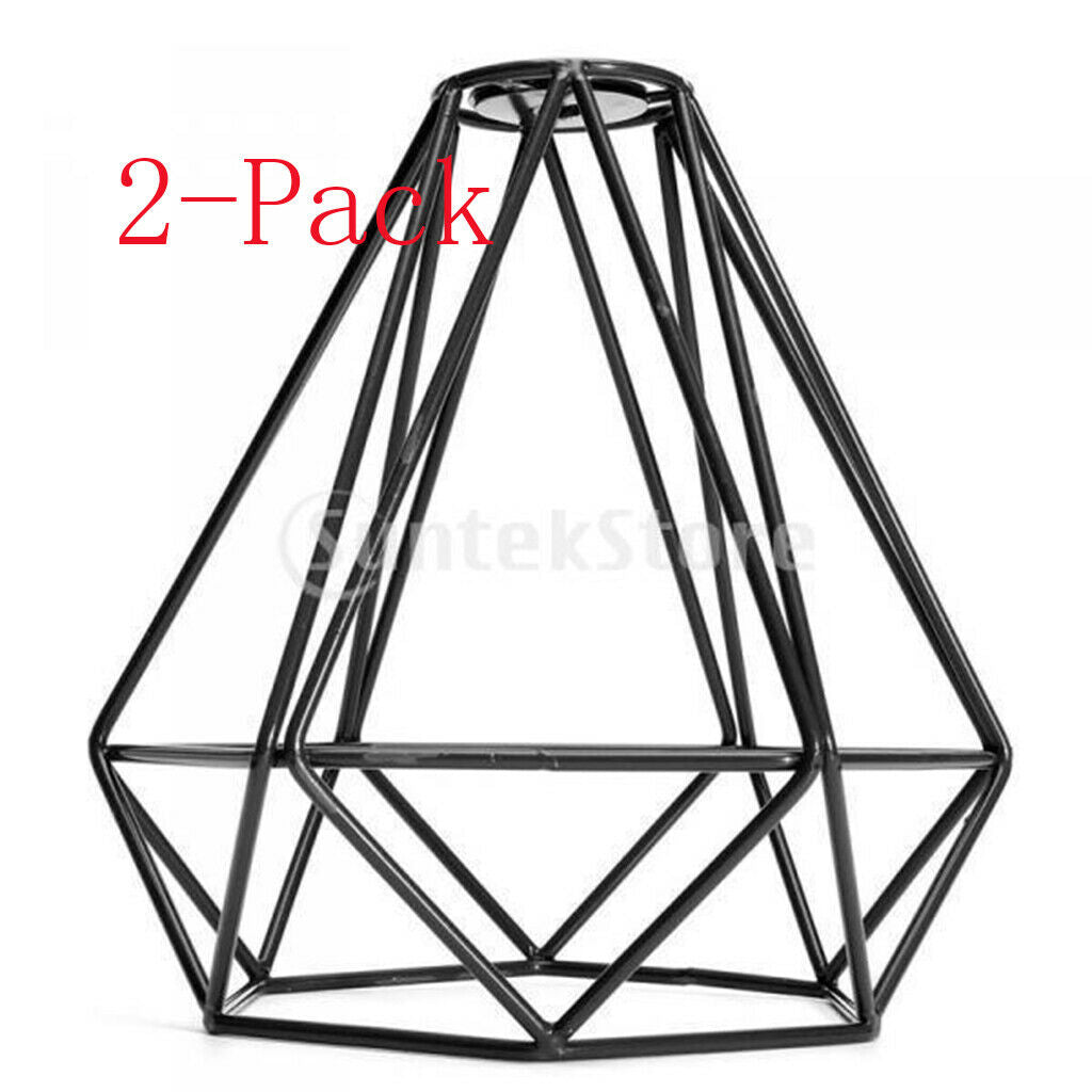 Lamp Cage, Black Industrial Light Guard for Pendant Light Fixtures, Lamp