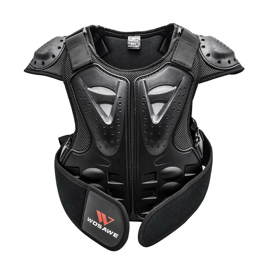 Children Chest Back Spine Protector Vest Jackets Guard for Dirt Bike Skiing L