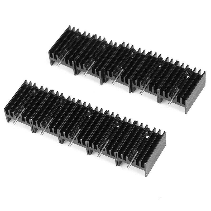 10Pcs 20x15x11mm Black Aluminum Heat Sink for TO-220 TrioDD