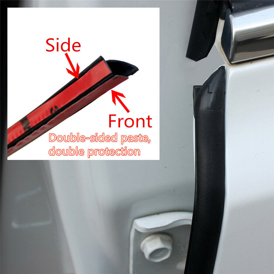 2x 80cm B Type Car B Pillar Rubber Seal Sound Insulation Door Edge Sealing Strip