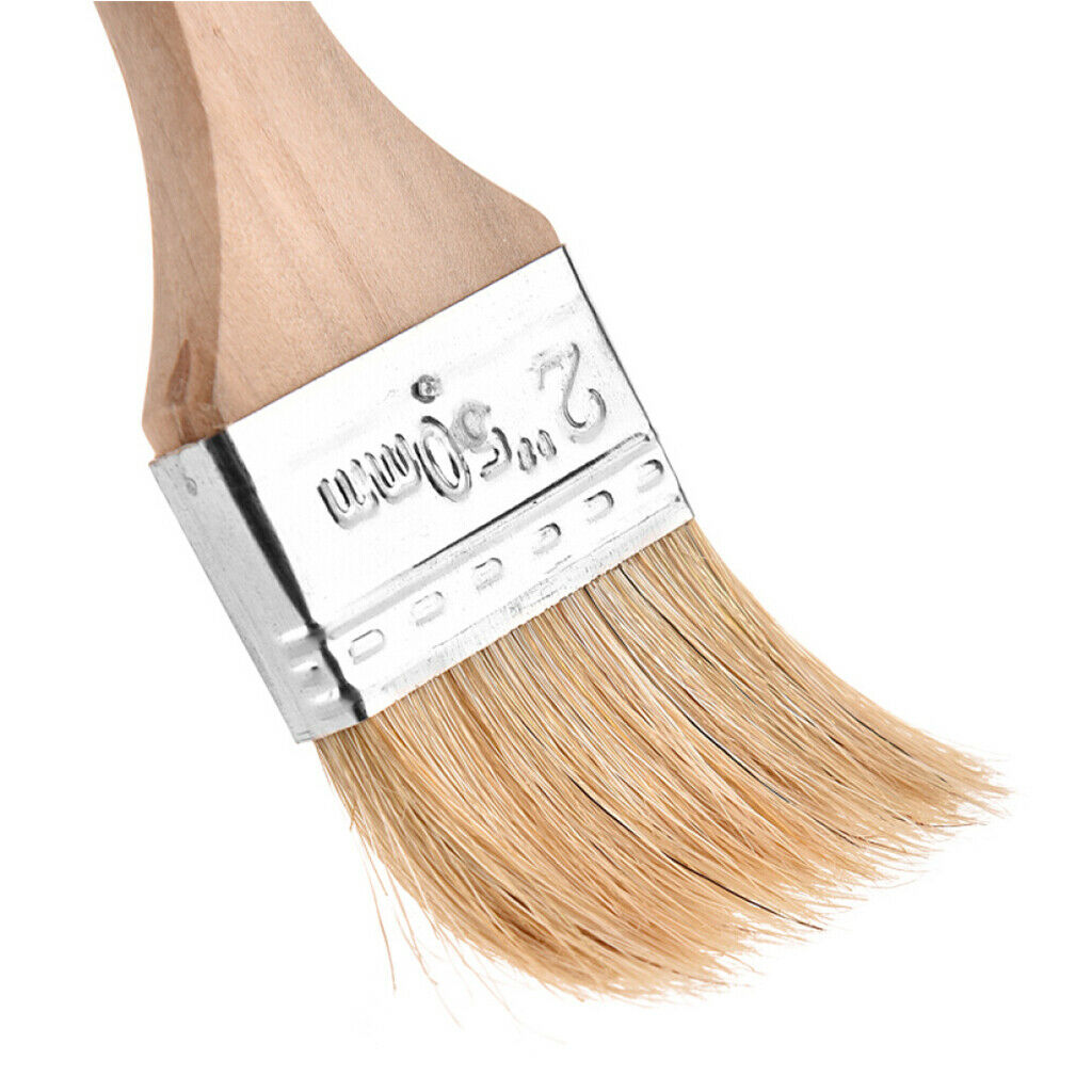 2pcs Wide Flat Basting Brush, Oil Pastry Brushes, BBQ Marinade Brush, Durable