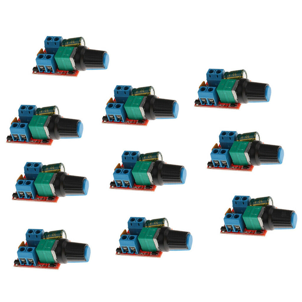 10x Motor PWM Speed Controller 5A DC 3V-35V Speed Control Switch LED Dimmer