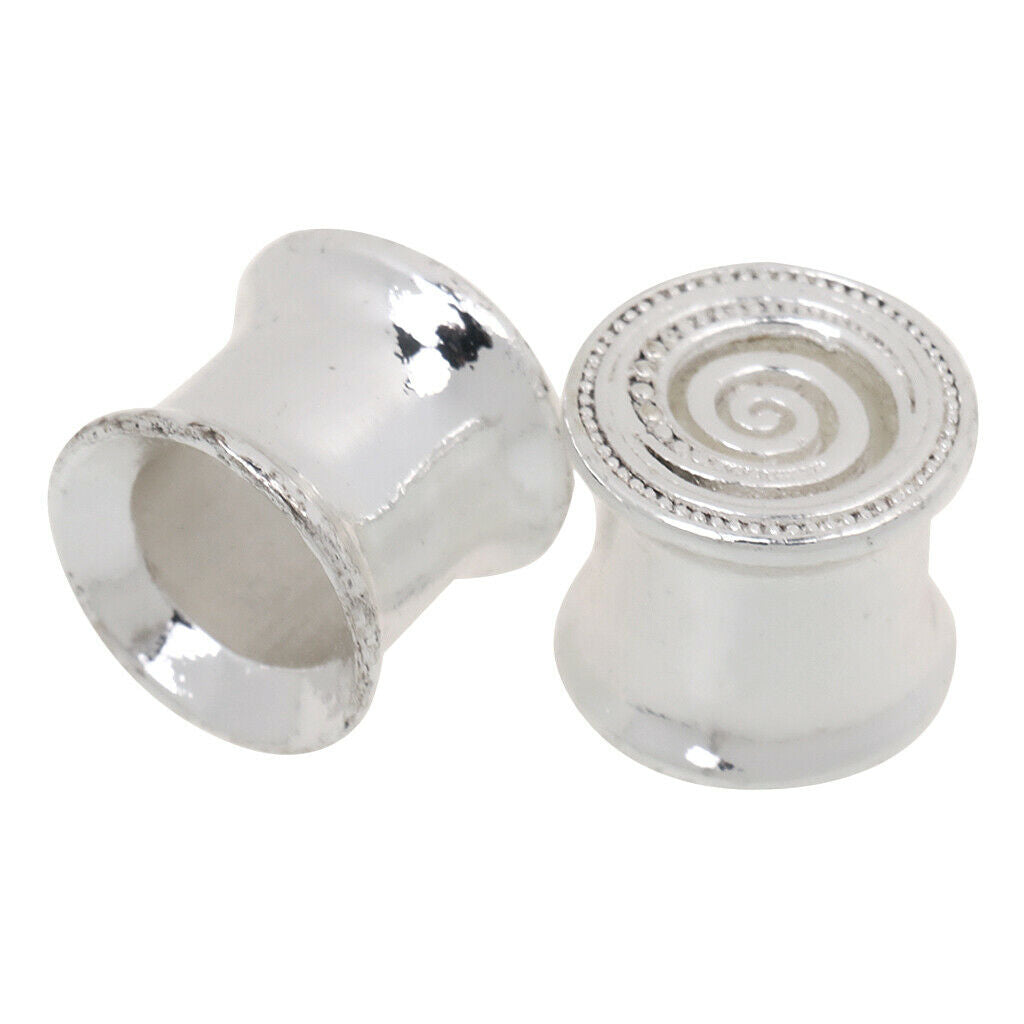 Whirlpool-Pattern Ear Tunnel Expander Stretcher Flared Plug Accessory 8 mm