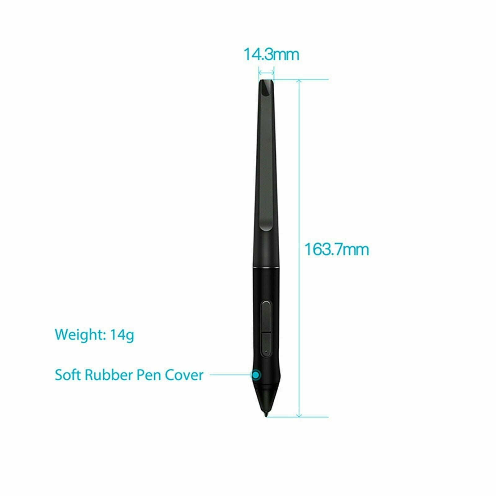 Battery-Free Digital Stylus Pen PW500 for Huion Graphics Drawing Tablets Q11K BK