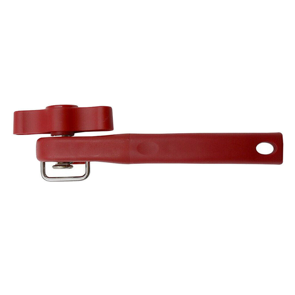 Manual Safe Cut Smooth Edge Can Opener Plastic Side Cut Red