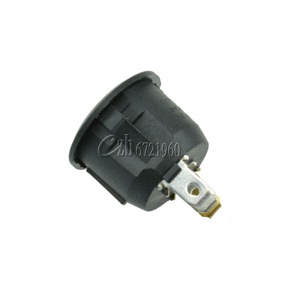 5Pcs Mini Blue Round 3 Pin SPDT ON-OFF Rocker Switch Snap-in 6A/250V 10A/125V