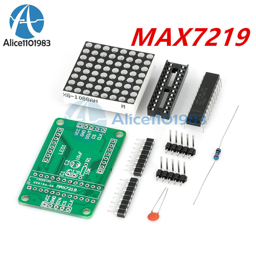 MAX7219 Red Dot Matrix Module MCU Control Display Module DIY Kit For Arduino DIY