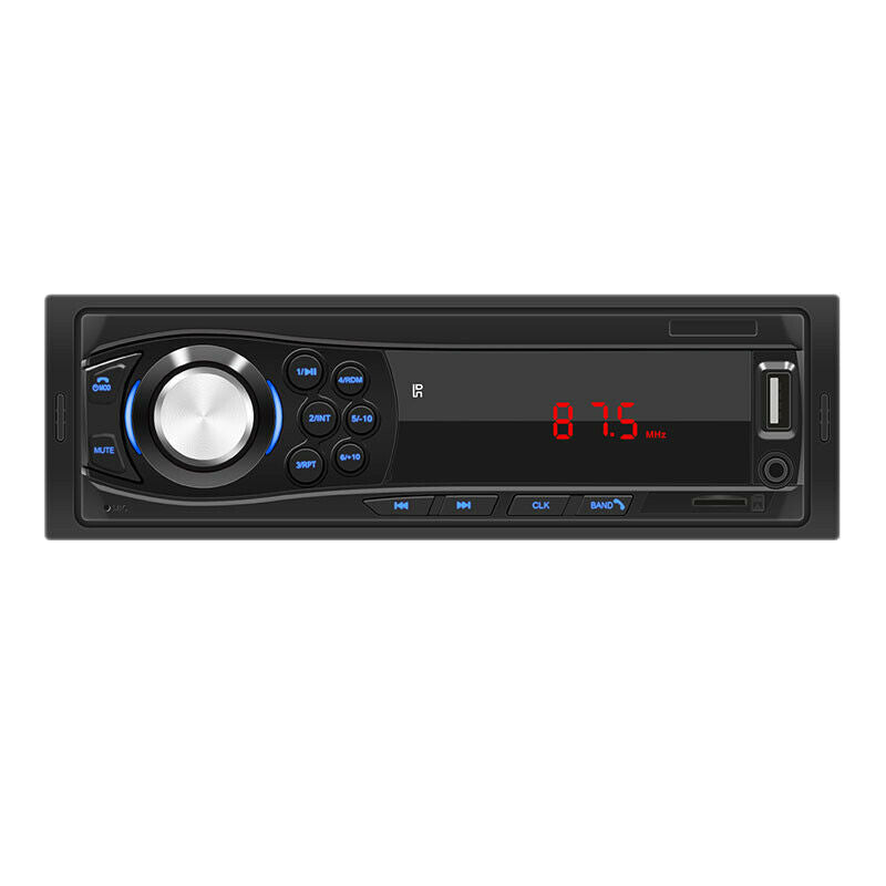 Car 1 Din LED Digital Bluetooth Hands-free MP3 Player Card U Disk FM Radio Audio