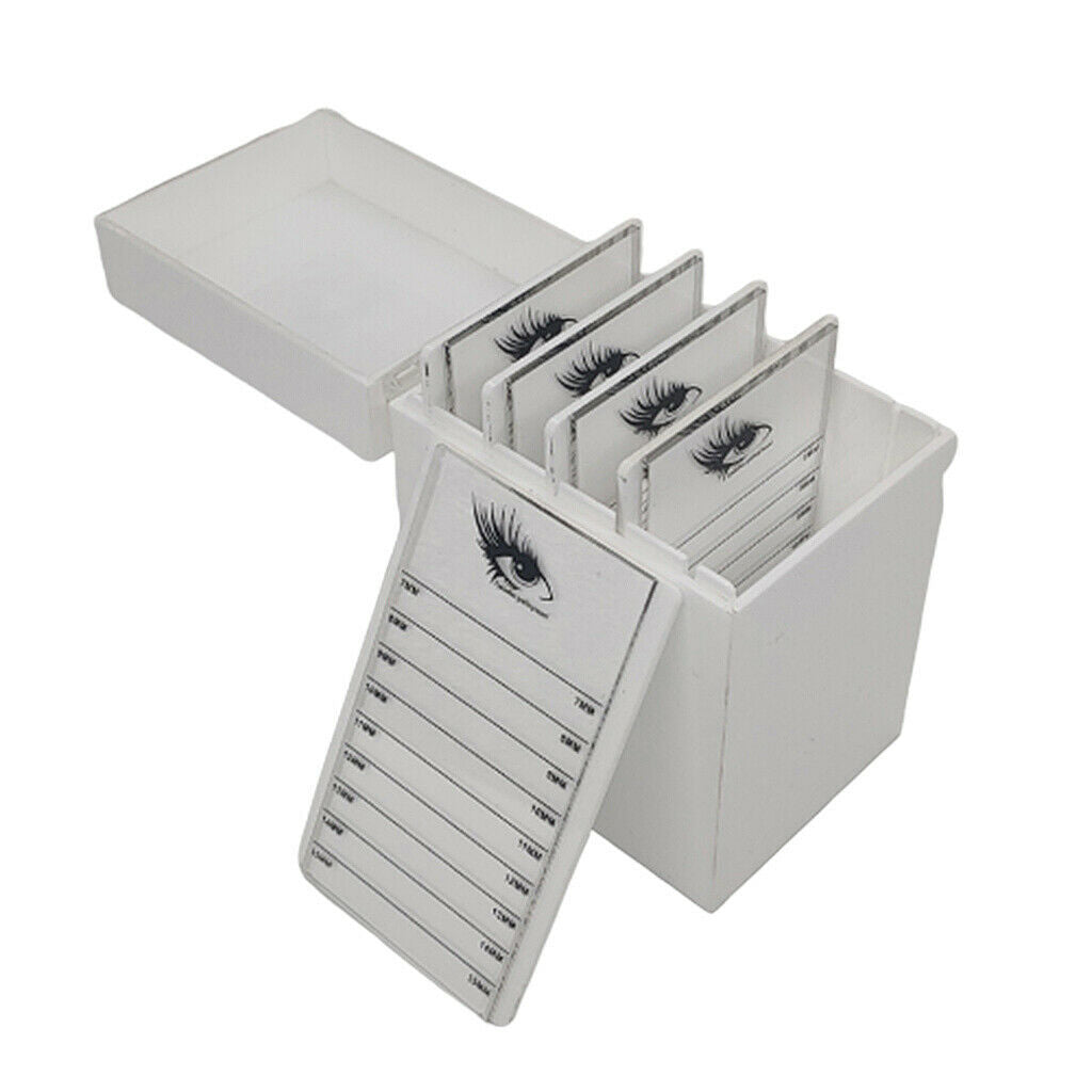 False Eyelashes Display Case Dustproof Durable Eyelash Extension Box White
