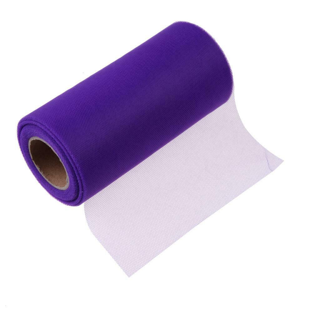 Colorful Tissue Tulle Roll Spool Craft Wedding Party Decor Dark Purple @