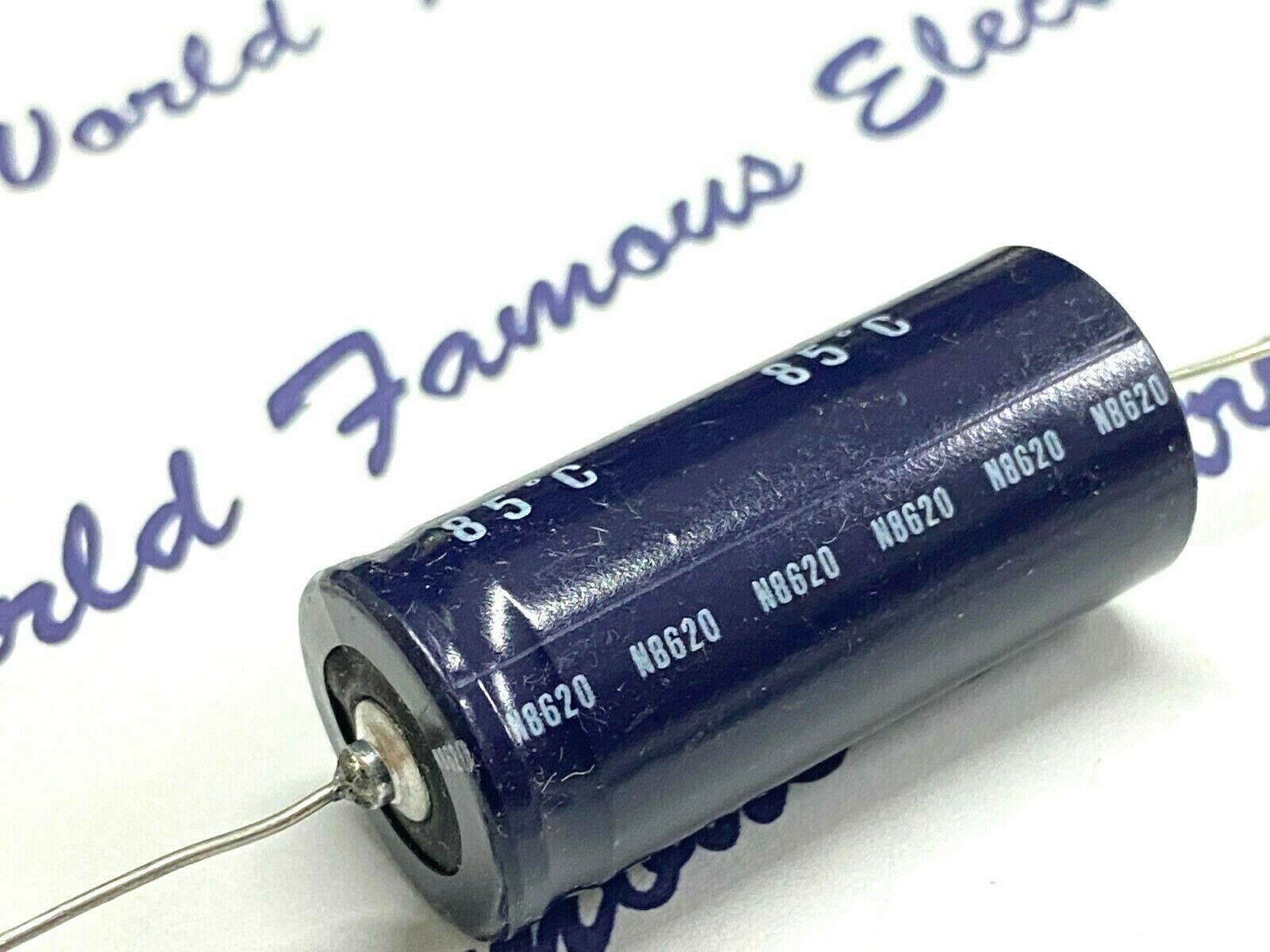 4pcs - NICHICON 47uF (47µF) 350V Axial Electrolytic Capacitor