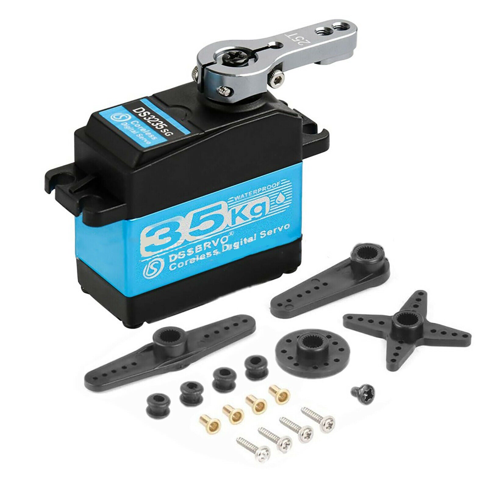 Metal Cordless Digital Servo Steering Gear for Axial SCX10 RR10 RC Crawler Car