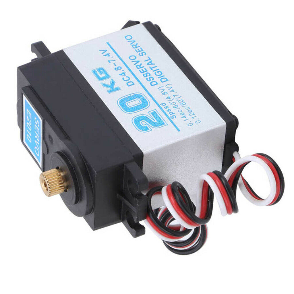 20KG Waterproof Full Metal High Torque Servo Motor for 1/8 1/10 Car Buggy
