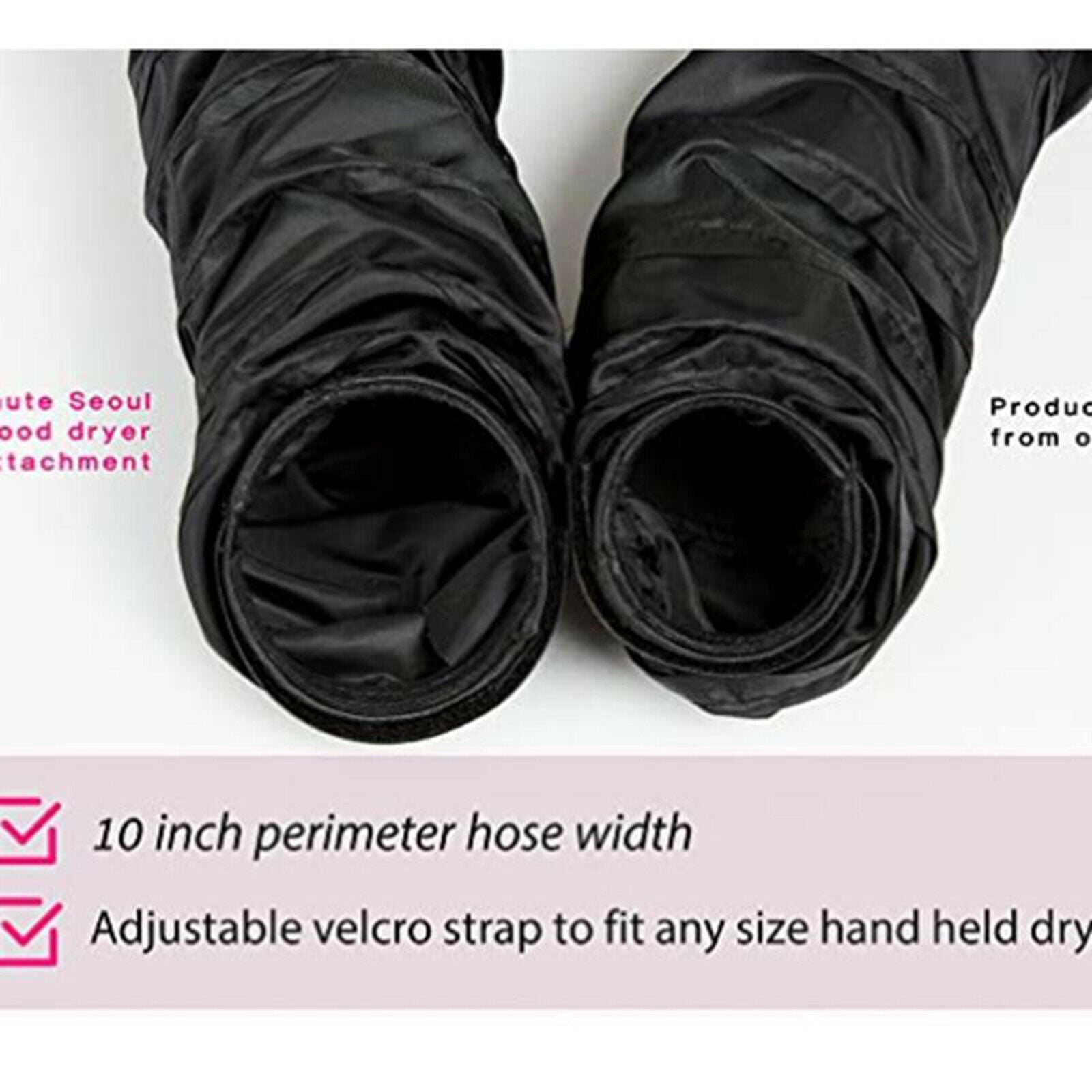 Foldable Adjustable Hair Drying Hood Dryer Attachment & Extended Tuya