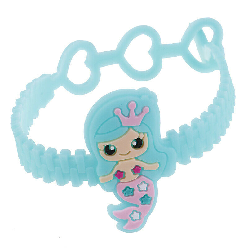 Mermaid Soft Silicone Bracelet Kids Mermaid Party Baby Shower Gifts Party.l8