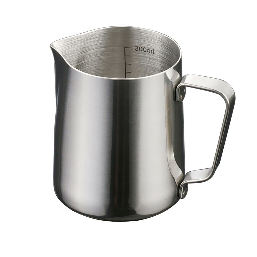 Large Measuring Cappuccino / Espresso / Latte Coffee Mug, 350ml Milk Jug with
