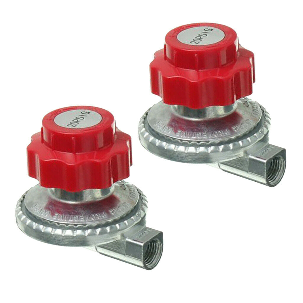 2x 0-20psi BBQ Propane Regulator Gas Heater Valve Part Stove Accessories