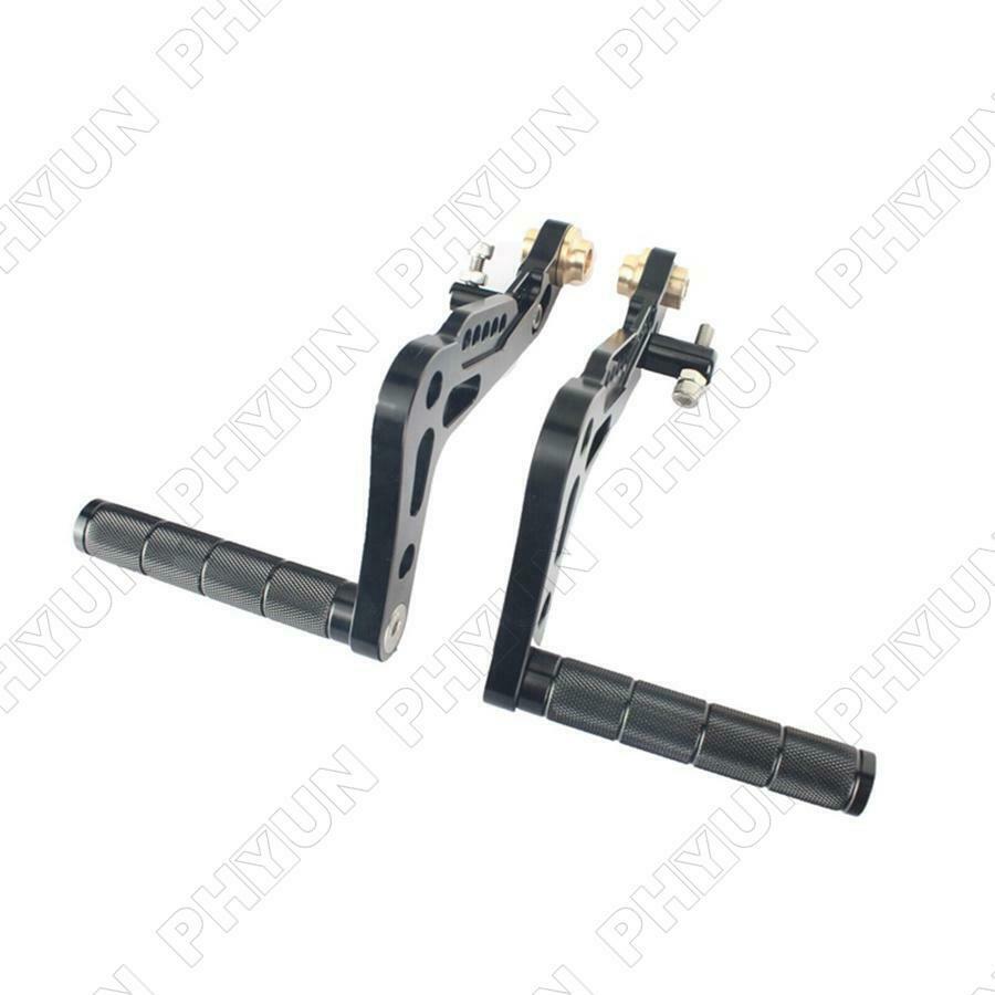 Black Go Kart Foot Pedals Pegs Brake Accelerator Universal Aluminum Alloy