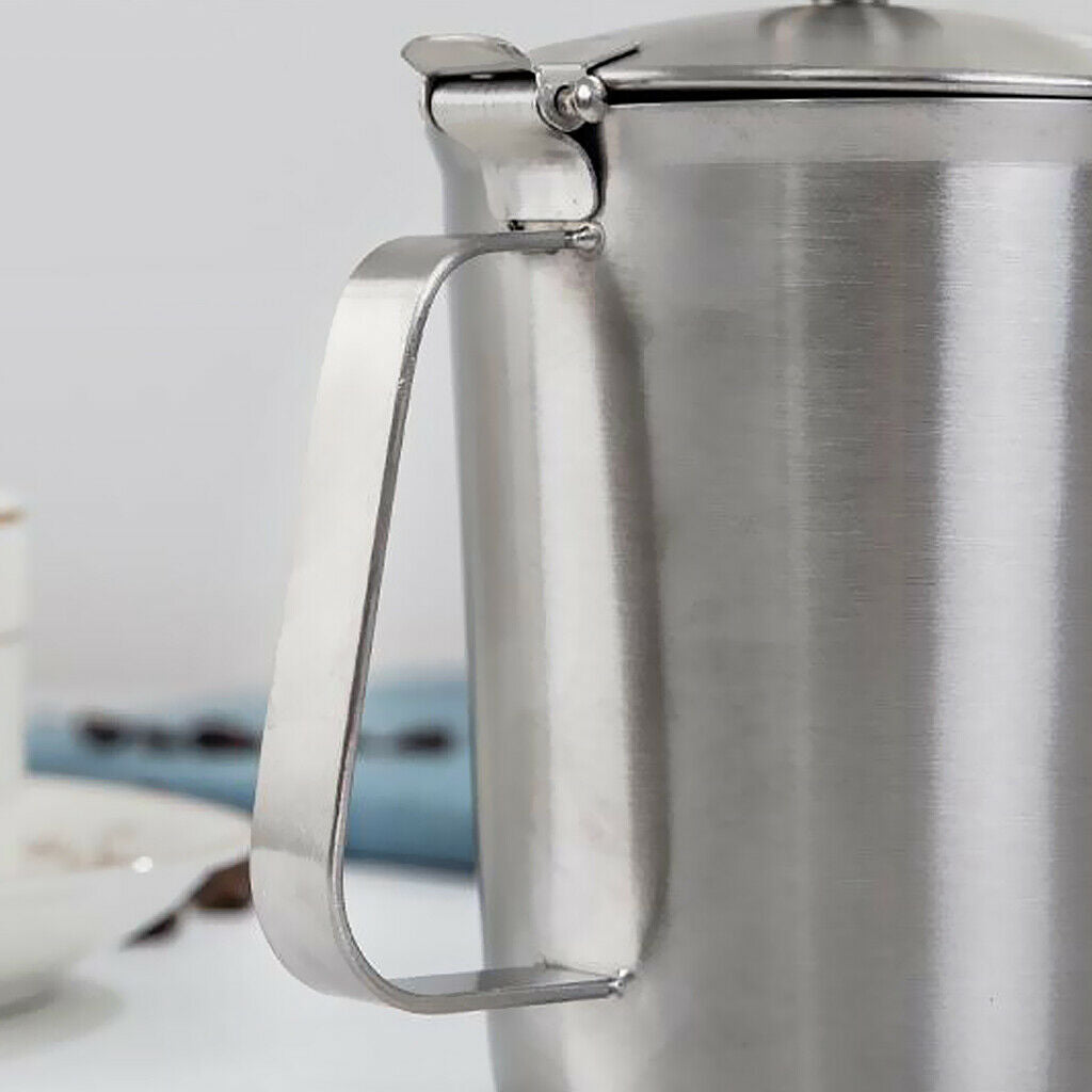 Stainless Steel Creative Coffee Tea Mug Cup with Lid and Graduation 500ml