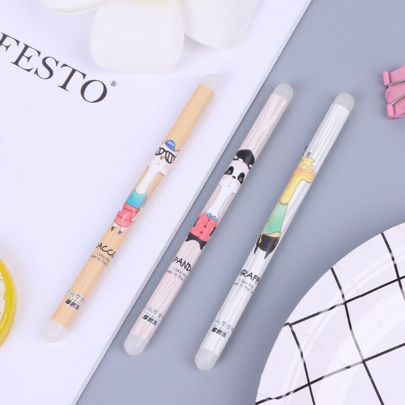 Cartoon Animal Creative Silicon Double Head Friction Eraser For Erasable Gel Pen