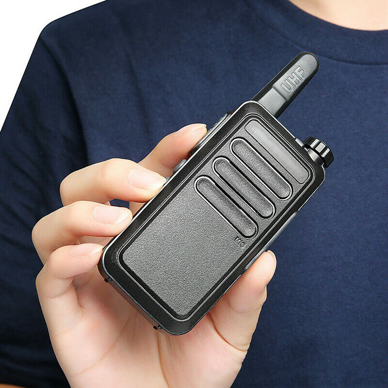 2x 400-470MHz Walkie Talkie Long Range Two Way Radio + Headset For Baofeng BF-R5