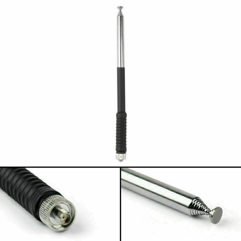 Collapsible 8-45" Telescopic Antenna SMA Female FM Radio VHF 136-174MHZ 20-150cm