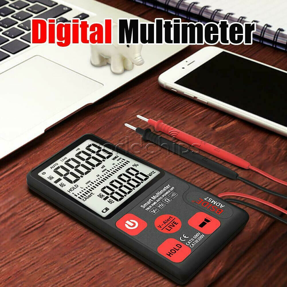 ADMS7 LCD Digital Voltmeter Ammeter Ohm Meter Multimeter Voltage AC DC Tester