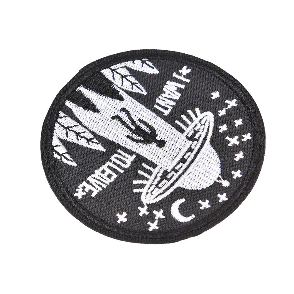 embroidery flying saucer UFO iron on patch badge hat jeans fabric applique.l8