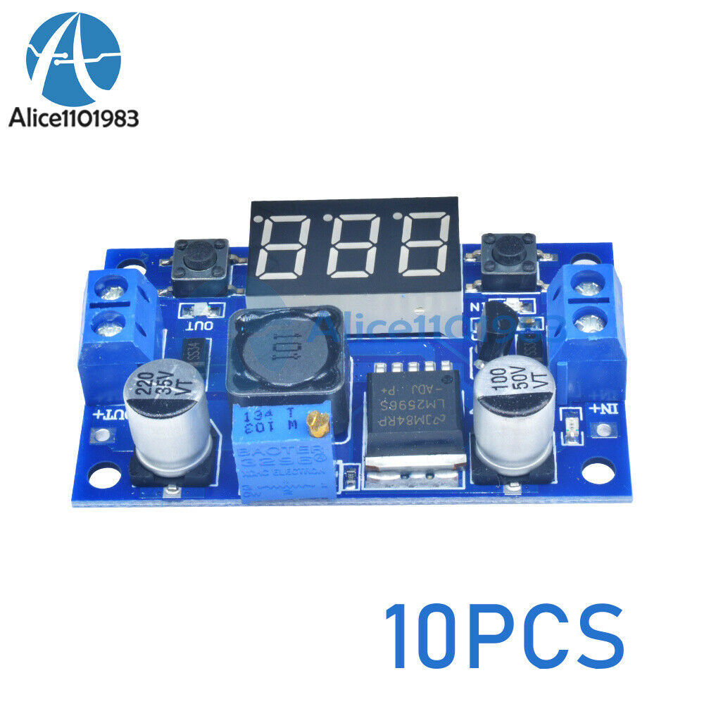10PCS LM2596 Buck Step-down Power Converter Module DC 4V-40V To DC 1.3V-37V