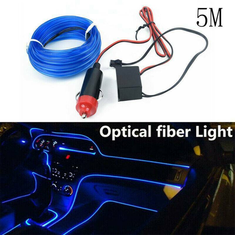 16.4 FT Auto Car Interior Atmosphere Wire Strip Light LED Decor Lamp Accessories