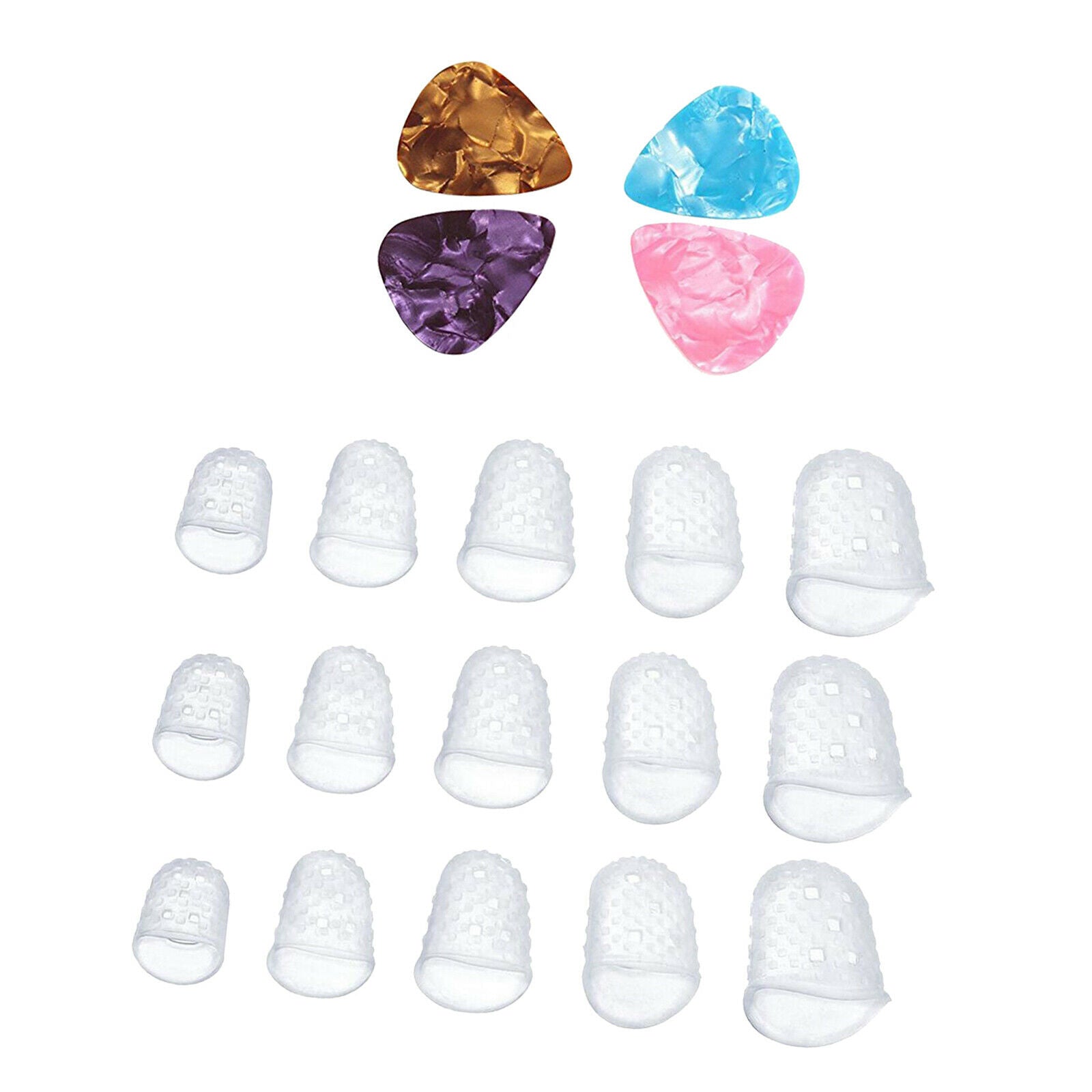 Fingertip Protectors Covers Caps for Stringed Instruments Ukulele Bass