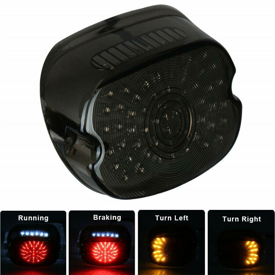12V 60LEDs Smoke Shell LED Tail/Brake/Turn Signal/License Plate Light Universal
