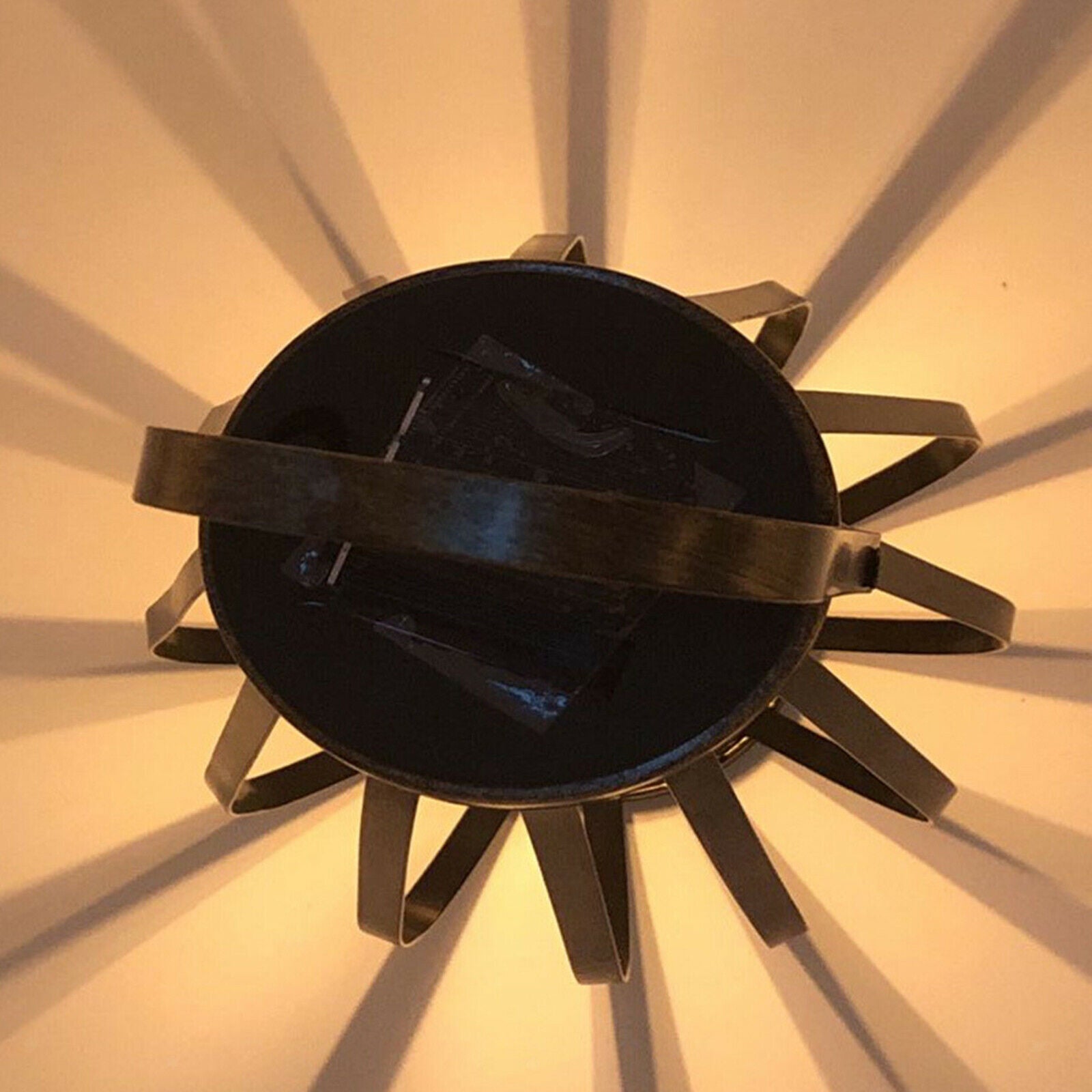 Hanging Solar Metal Waterproof Lamp Warm Light Bulbs for Garden Porch Decor