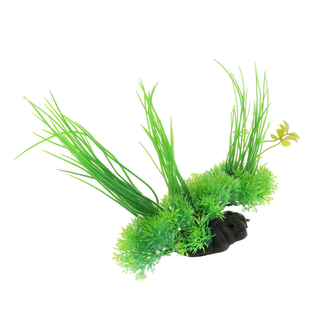 Green Decorative Artificial Grass For Aquarium Aquarium