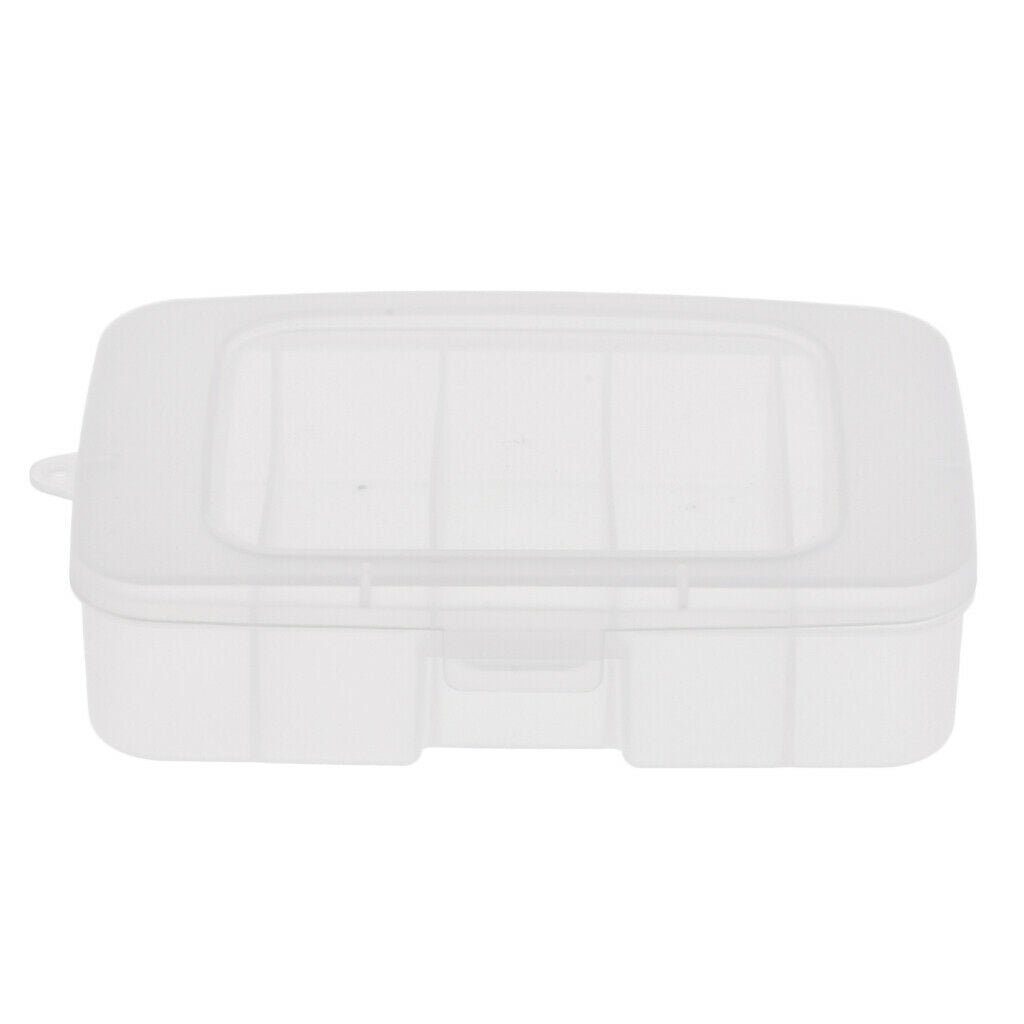 5 Compartments Plastic Fishing Tackle Box Lure Bait Hook Bead Storage Case