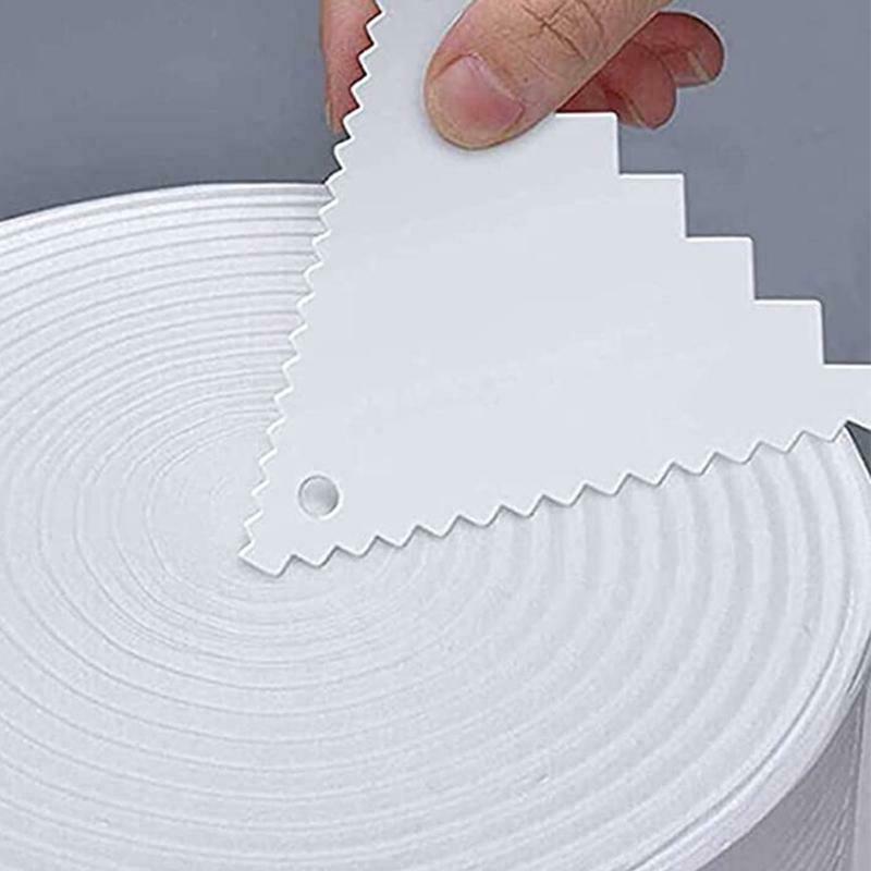 Smoother Cake Scrape Acrylic Variety of Pattern Styles Edge Stripe Kitchen 3 Pcs