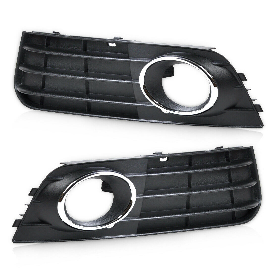 1 pair 2pcs Fog Light Lamp Cover Grille Fit for Audi A4 B8 08 09 10 11 12 An