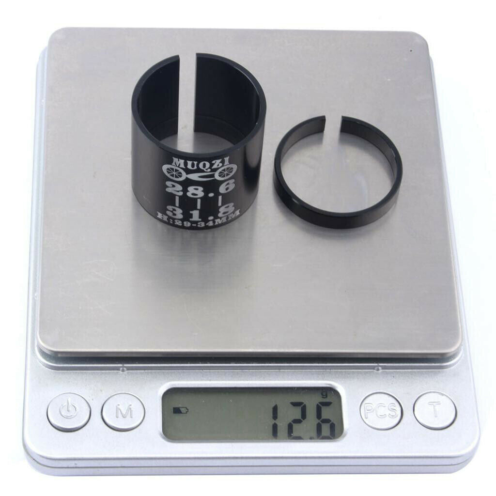 2pcs  Bike Stem Fork Shim Fork Steerer Tube Adapter 31.8mm To 28.6mm