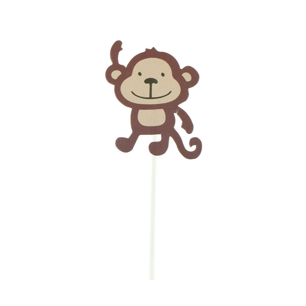 7pcs Baby Shower Wildlife Animal CakeBDopper Party Monkey Lion Zebra C.l8