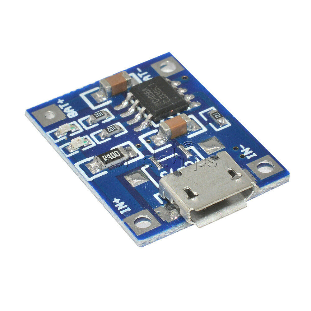 5PCS MICRO USB TP4056 5V 1A 18650 Lithium Battery Charging Module Board