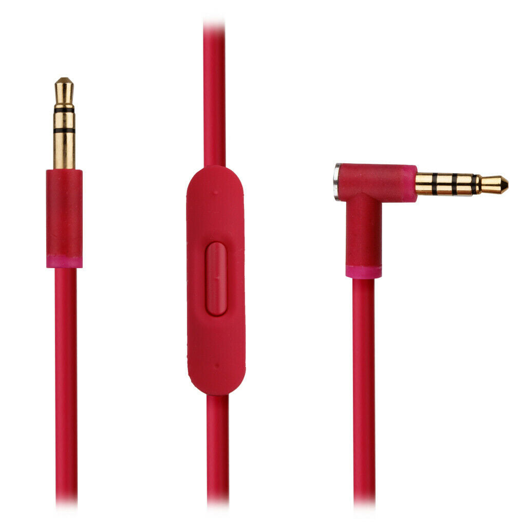 Pink Audio Cable for Beats by Dr Dre Solo3 Headphones w Volume Microphone Lead