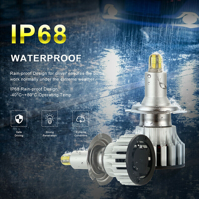 2Pcs 24 Chips H7 LED Lamp Car Headlight Bulbs LED 360 Degree 6500K 180003CBDAU