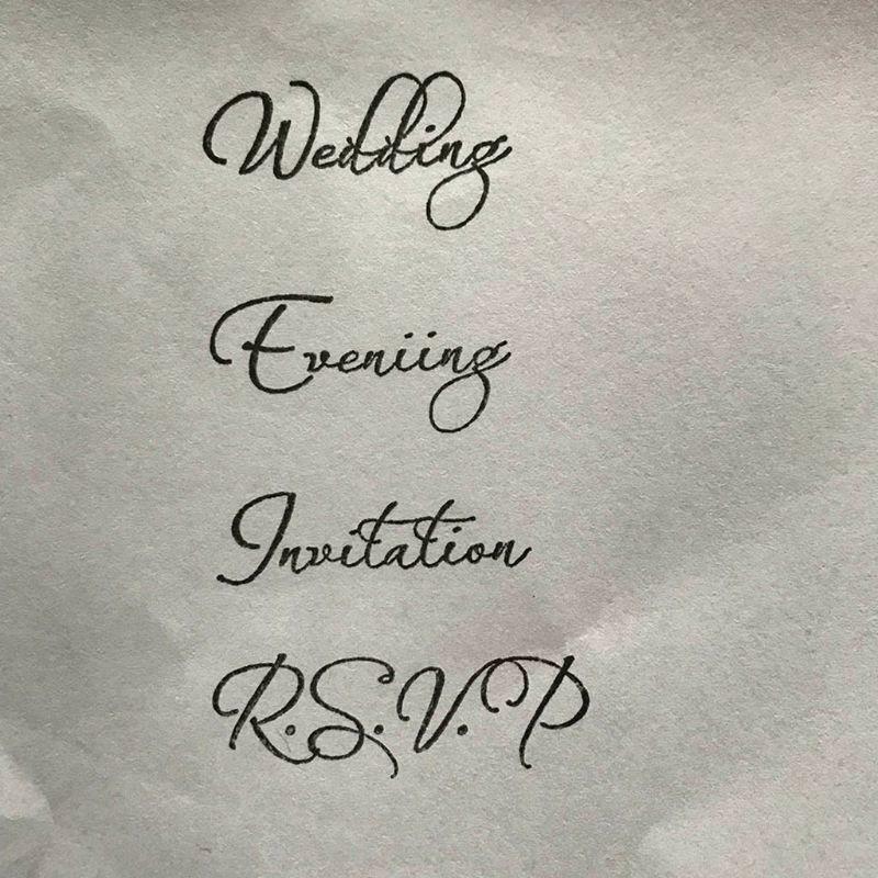 Wedding Invitation Silicone Clear Seal Stamp DIY Scrapbooking Embossing Photo