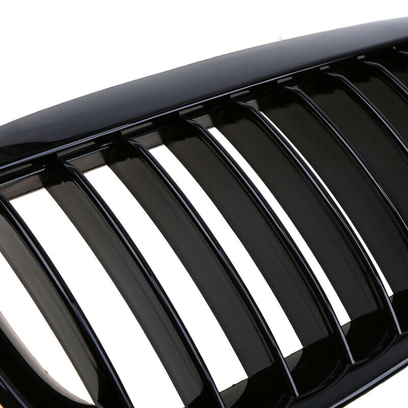 Gloss Black Front Kidney Grille Grills Fit BMW 630i 645Ci 650i M6 Coupe 05-2010