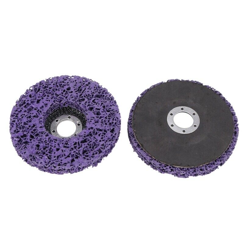 2Pcs 125Mm Poly Strip Disc Abrasive Wheel Paint Rust Removal Clean O3E2E2