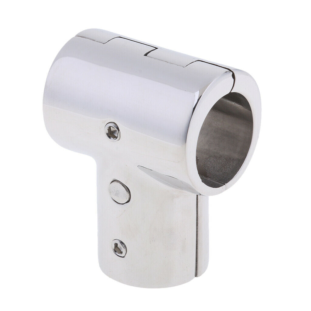 Stainless Steel Marine Handrail Fitting 90 Degree Tee 1" 25mm for Boat