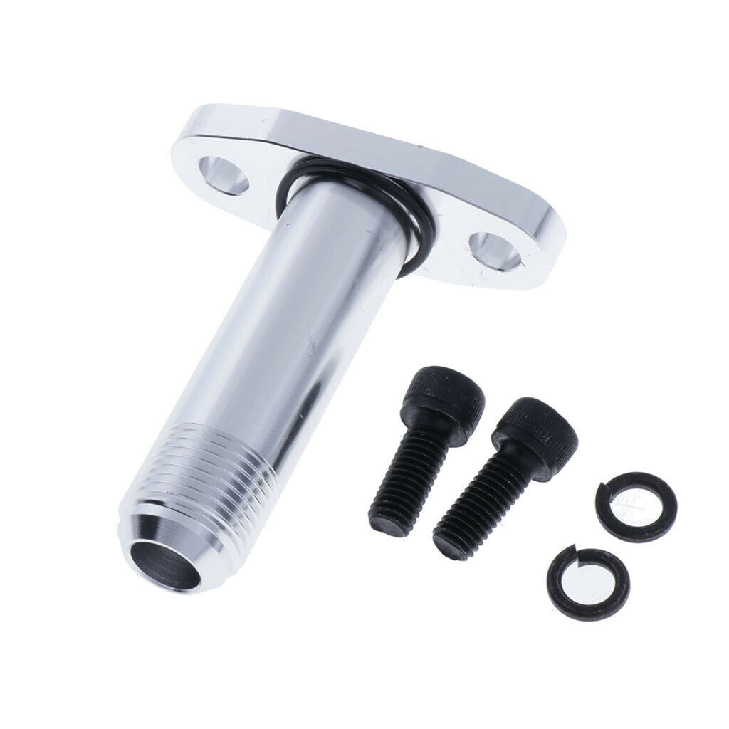 Extended 10 AN Turbochargers Drain Fitting for T3/T4 Turbochargers Flange
