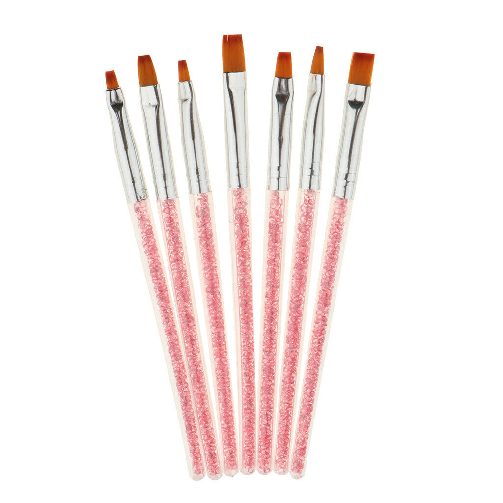 7-piece nail brush set for UV gel and acrylic fingernails nail art -